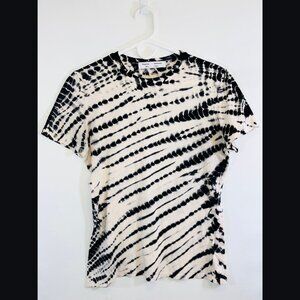 Proenza Schouler White Label Black + White Tie Dye T-Shirt - Size M